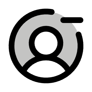 User Circle Minus Duotone Icon from Phosphor Duotone Set