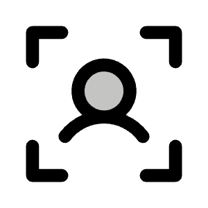 User Focus Duotone Icon from Phosphor Duotone Set