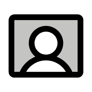 User Rectangle Duotone Icon from Phosphor Duotone Set