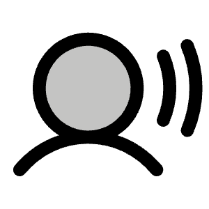 User Sound Duotone Icon from Phosphor Duotone Set