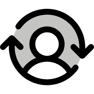 User Switch Duotone Icon from Phosphor Duotone Set