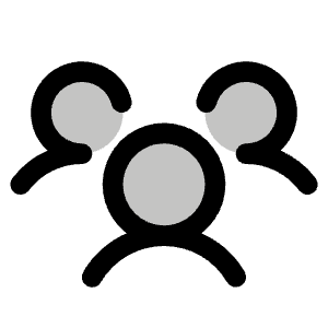 Users Three Duotone Icon from Phosphor Duotone Set