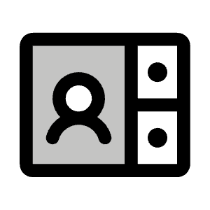 Video Conference Duotone Icon from Phosphor Duotone Set