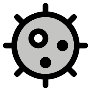 Virus Duotone Icon from Phosphor Duotone Set