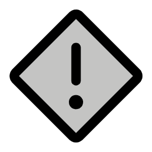 Warning Diamond Duotone Icon from Phosphor Duotone Set