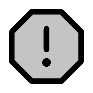 Warning Octagon Duotone Icon from Phosphor Duotone Set