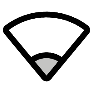 Wifi Low Duotone Icon from Phosphor Duotone Set