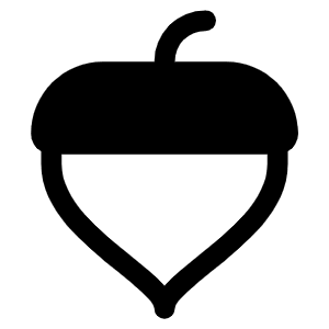 Acorn Fill Icon from Phosphor Fill Set