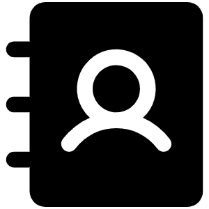Address Book Fill Icon from Phosphor Fill Set