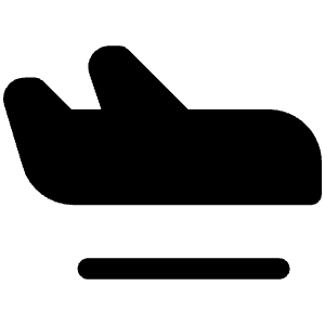 Airplane In Flight Fill Icon from Phosphor Fill Set