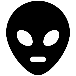 Alien Fill Icon from Phosphor Fill Set