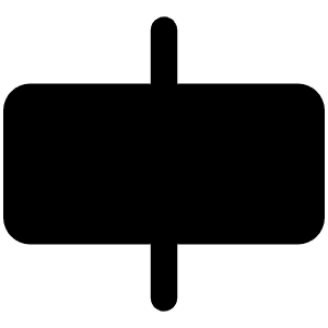 Align Center Horizontal Simple Fill Icon from Phosphor Fill Set