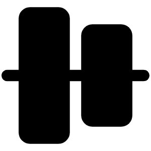 Align Center Vertical Fill Icon from Phosphor Fill Set