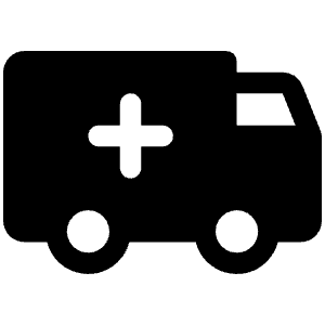 Ambulance Fill Icon from Phosphor Fill Set
