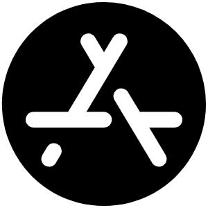 App Store Logo Fill Icon from Phosphor Fill Set
