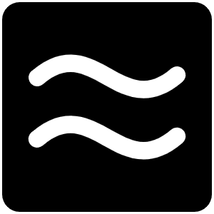 Approximate Equals Fill Icon from Phosphor Fill Set