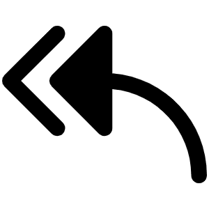 Arrow Bend Double Up Left Fill Icon from Phosphor Fill Set