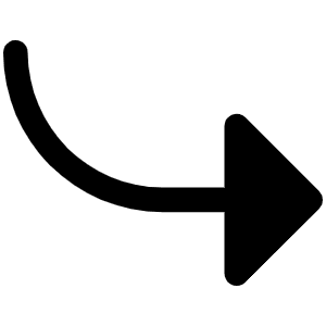 Arrow Bend Down Right Fill Icon from Phosphor Fill Set