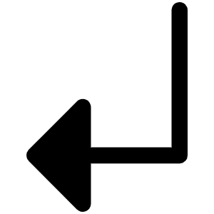 Arrow Elbow Down Left Fill Icon from Phosphor Fill Set