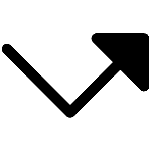 Arrow Elbow Right Fill Icon from Phosphor Fill Set