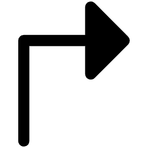 Arrow Elbow Up Right Fill Icon from Phosphor Fill Set