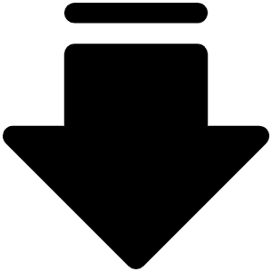 Arrow Fat Line Down Fill Icon from Phosphor Fill Set