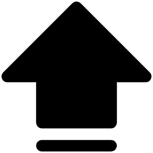 Arrow Fat Line Up Fill Icon from Phosphor Fill Set
