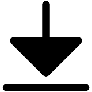 Arrow Line Down Fill Icon from Phosphor Fill Set