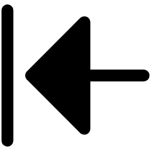 Arrow Line Left Fill Icon from Phosphor Fill Set