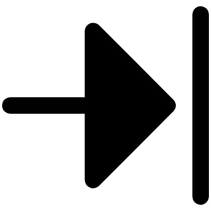 Arrow Line Right Fill Icon from Phosphor Fill Set