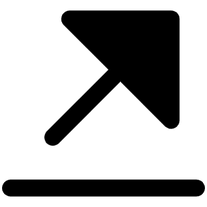 Arrow Line Up Right Fill Icon from Phosphor Fill Set