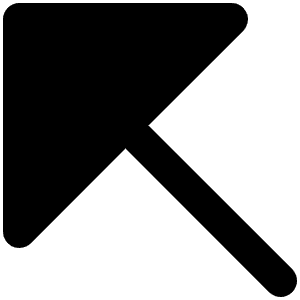 Arrow Up Left Fill Icon from Phosphor Fill Set