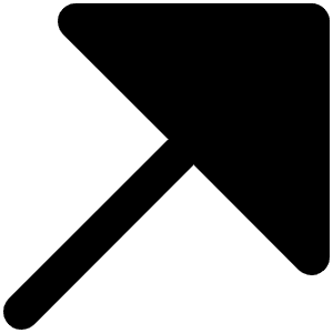 Arrow Up Right Fill Icon from Phosphor Fill Set