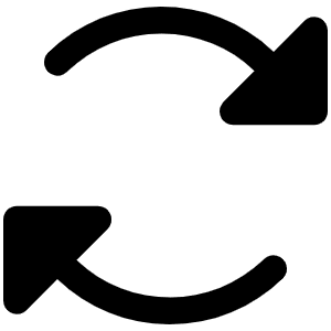 Arrows Clockwise Fill Icon from Phosphor Fill Set