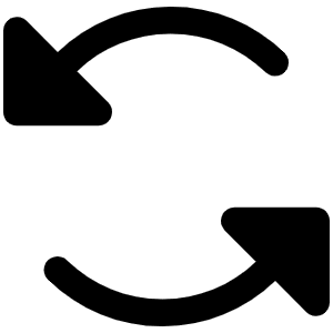 Arrows Counter Clockwise Fill Icon from Phosphor Fill Set