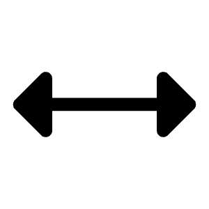 Arrows Horizontal Fill Icon from Phosphor Fill Set