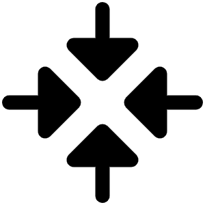 Arrows In Cardinal Fill Icon from Phosphor Fill Set