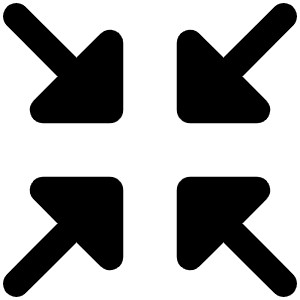 Arrows In Fill Icon from Phosphor Fill Set