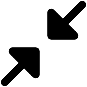 Arrows In Simple Fill Icon from Phosphor Fill Set