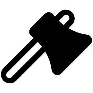 Axe Fill Icon from Phosphor Fill Set