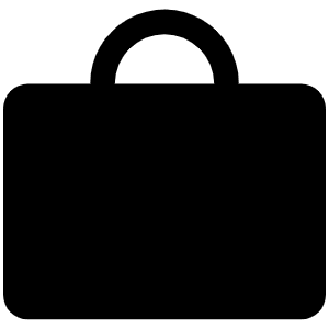 Bag Simple Fill Icon from Phosphor Fill Set