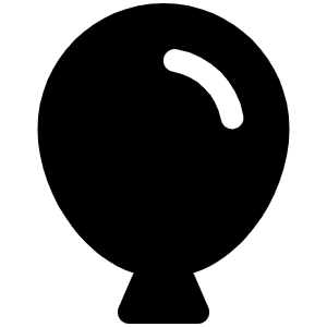 Balloon Fill Icon from Phosphor Fill Set