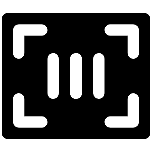 Barcode Fill Icon from Phosphor Fill Set