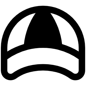 Baseball Cap Fill Icon from Phosphor Fill Set