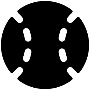 Baseball Fill Icon from Phosphor Fill Set