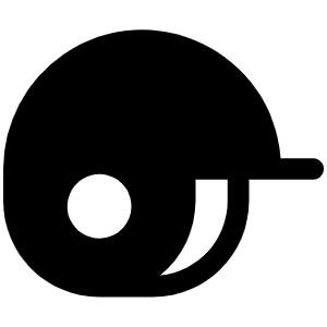 Baseball Helmet Fill Icon from Phosphor Fill Set