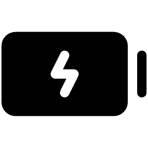 Battery Charging Fill Icon from Phosphor Fill Set