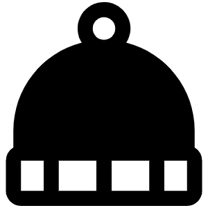 Beanie Fill Icon from Phosphor Fill Set