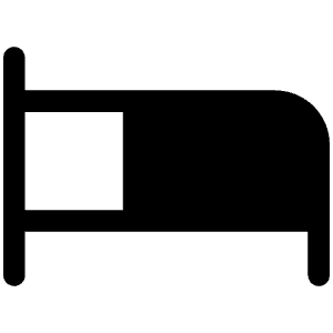 Bed Fill Icon from Phosphor Fill Set