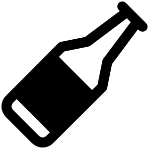 Beer Bottle Fill Icon from Phosphor Fill Set